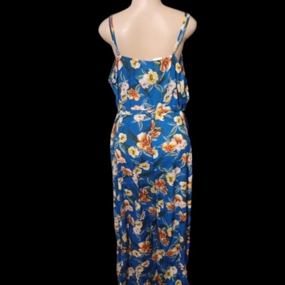 💙TOXIK Blue Hawaiian Floral Jumpsuit - Picture 2 of 9